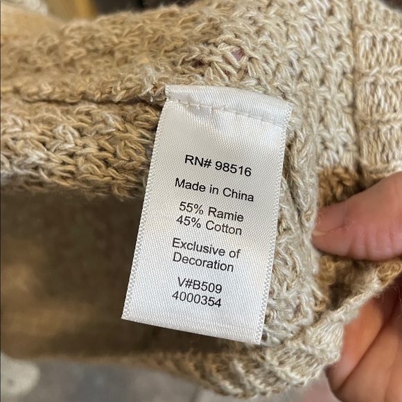 Coldwater Creek Taupe Button-Up Cardigan - Picture 6 of 7